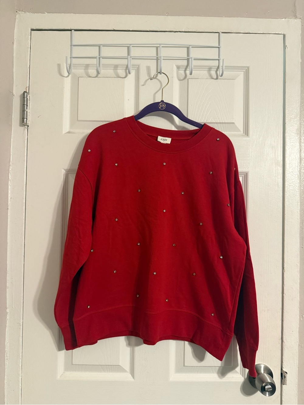 2/$30 Women’s Red Embellished Crewneck Sweatshirt